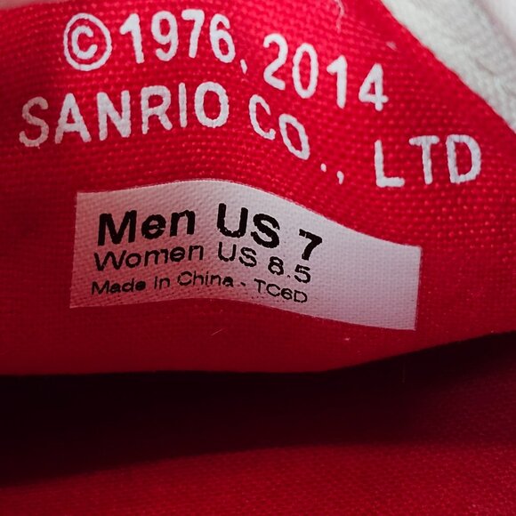 VANS x HELLO KITTY  School Canvas Lace-Up Multicolor Shoes Women's 8.5/ Men's 7 - Picture 13 of 13